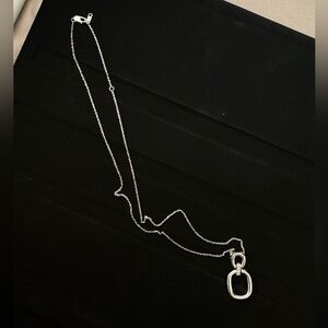 Kay Jewelers Diamond Open Oval Necklace Elegant Pendant Necklace